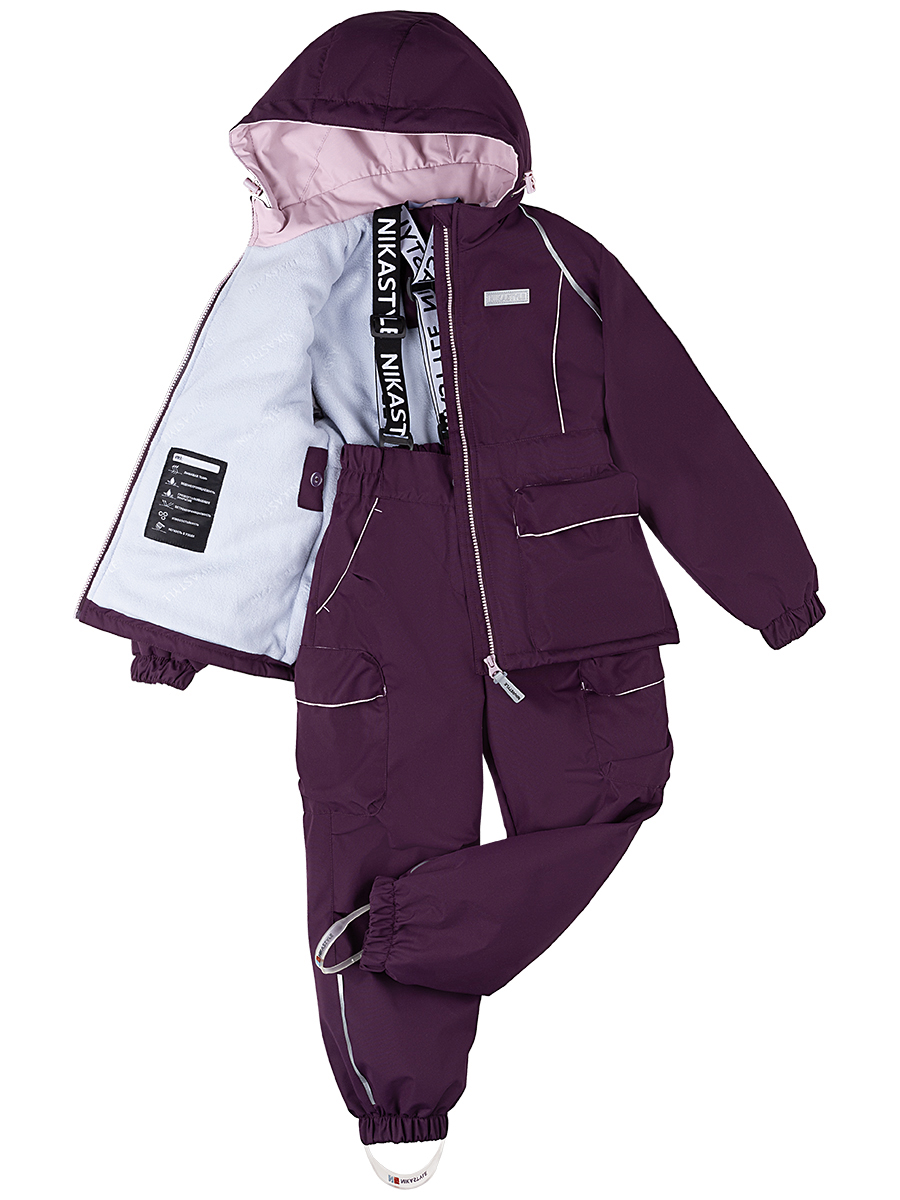 картинка Комплект утепленный для девочки NIKASTYLE 7м2424 вишня пудра от магазина детских товаров ALiSa