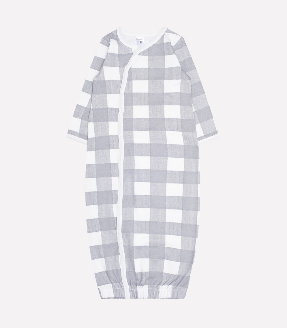 картинка Комбинезон для девочки Crockid К 6265 клетка на сахаре от магазина детских товаров ALiSa