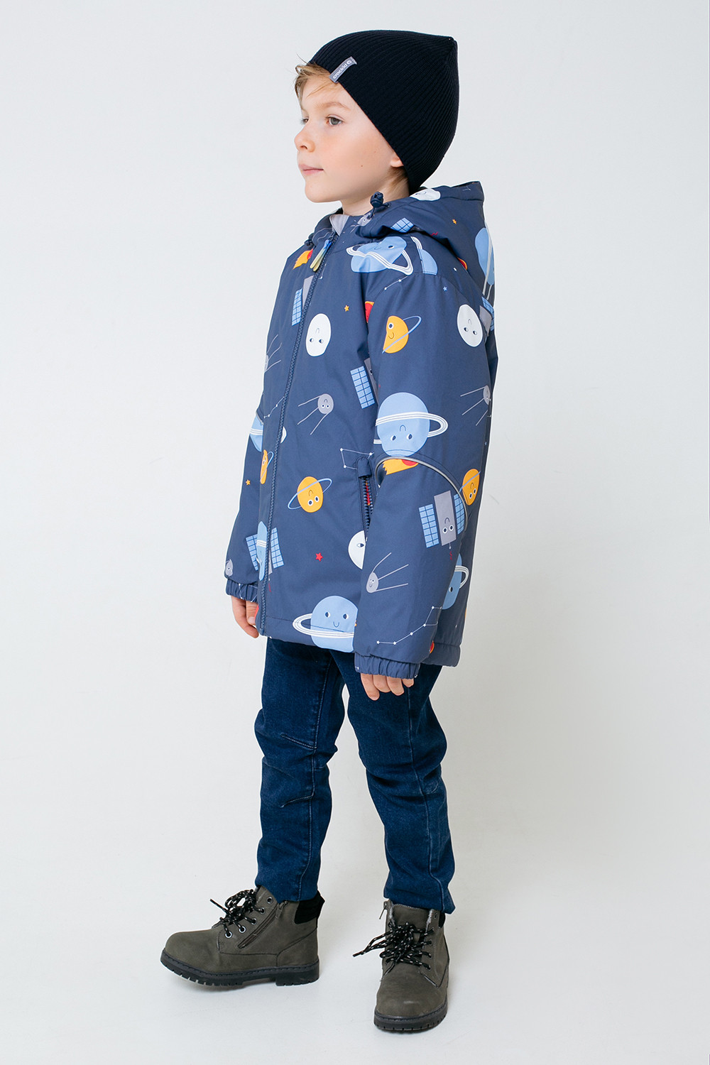 картинка Куртка демисезонная утепленная для мальчика Crockid ВК 30084/н/1 ГР от магазина детских товаров ALiSa