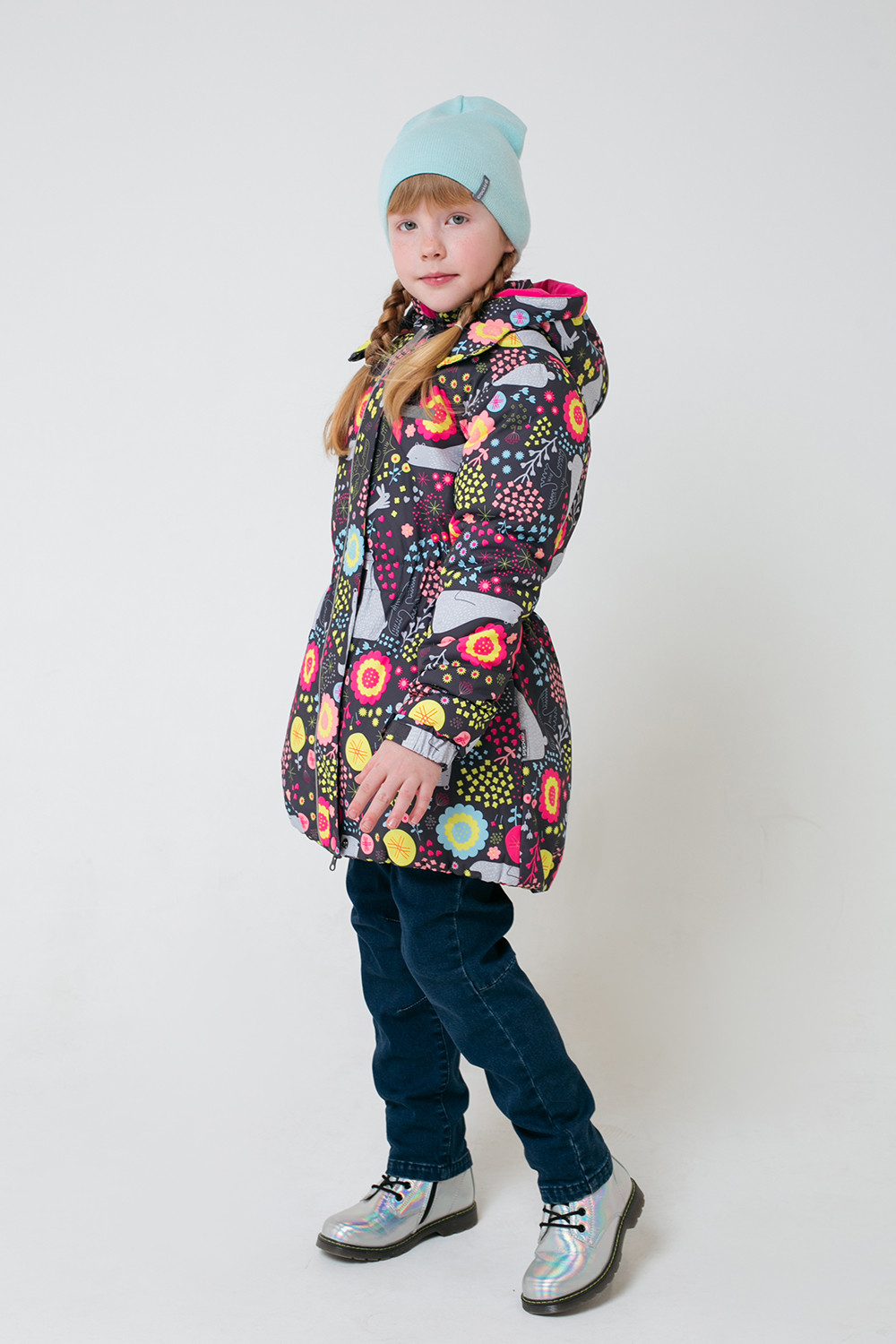 картинка Куртка зимняя для девочки Crockid ВК 38063/н/4 ГР от магазина детских товаров ALiSa