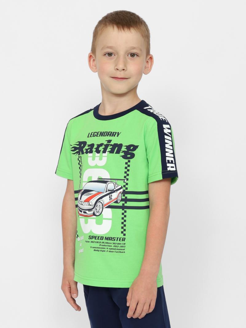 картинка Футболка для мальчика CWKB 63387-37 Зеленый от магазина детских товаров ALiSa