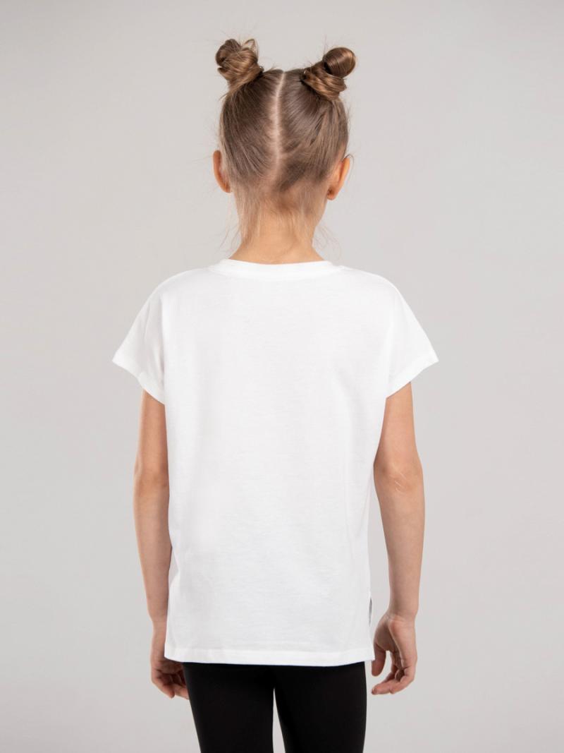 картинка Футболка для девочки CWJG 63160-21 Экрю от магазина детских товаров ALiSa