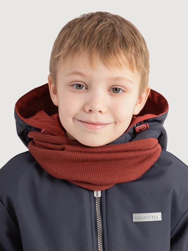 картинка Снуд для мальчика NIKASTYLE 17м11725 Паприка от магазина детских товаров ALiSa