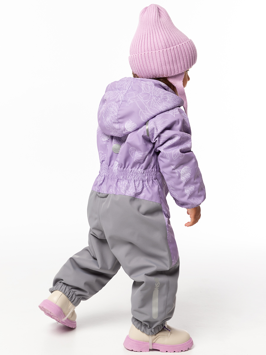 картинка Комбинезон утеплённый для девочки NIKASTYLE 8м1625 Лаванда серый от магазина детских товаров ALiSa