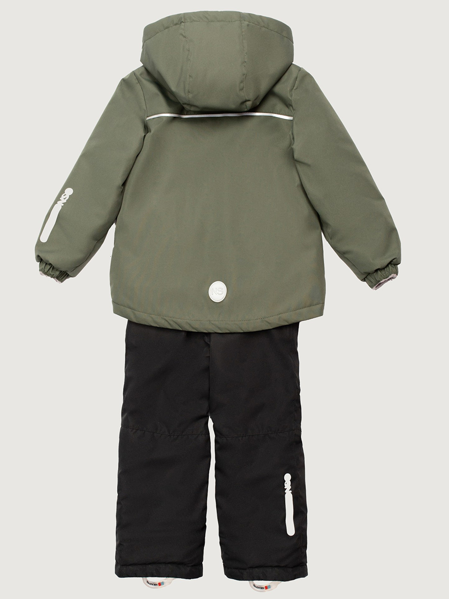 картинка Комплект утеплённый для мальчика NIKASTYLE 7м2325 Хаки черный от магазина детских товаров ALiSa