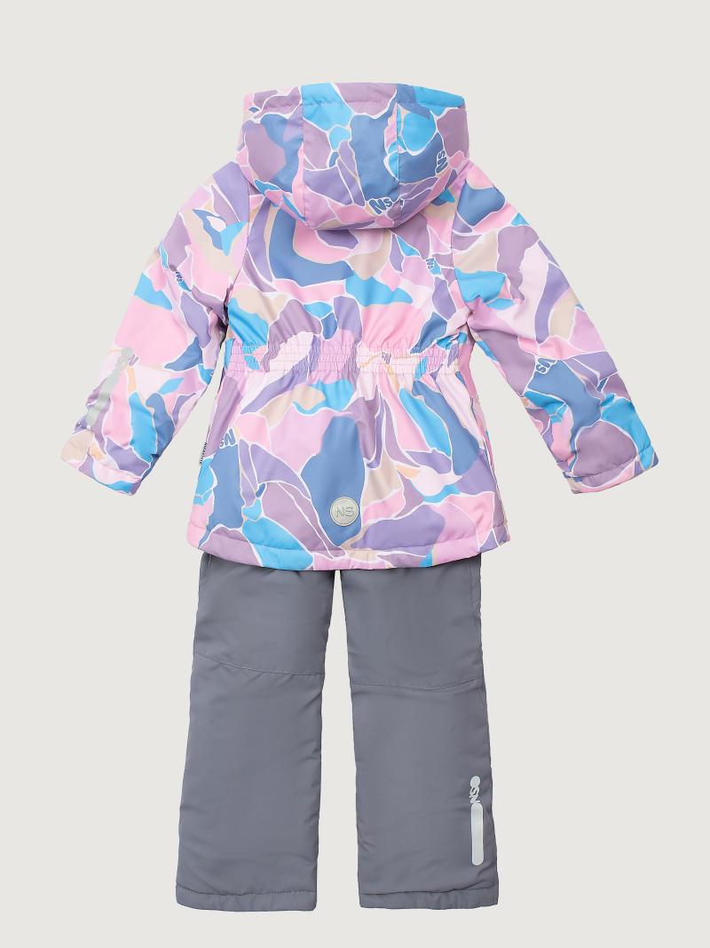картинка Комплект утеплённый для девочки NIKASTYLE 7м1425 Розовый серый от магазина детских товаров ALiSa