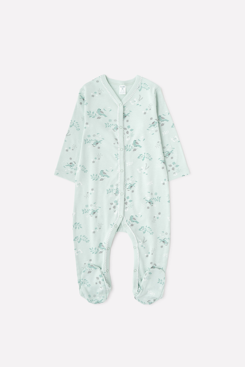 картинка Комбинезон для девочки Crockid К 6259 весна на дымчатом нефрите от магазина детских товаров ALiSa