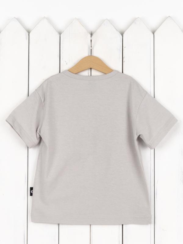 картинка Футболка для мальчика Baby Boom Ф154/12-К Робот светло-серый от магазина детских товаров ALiSa