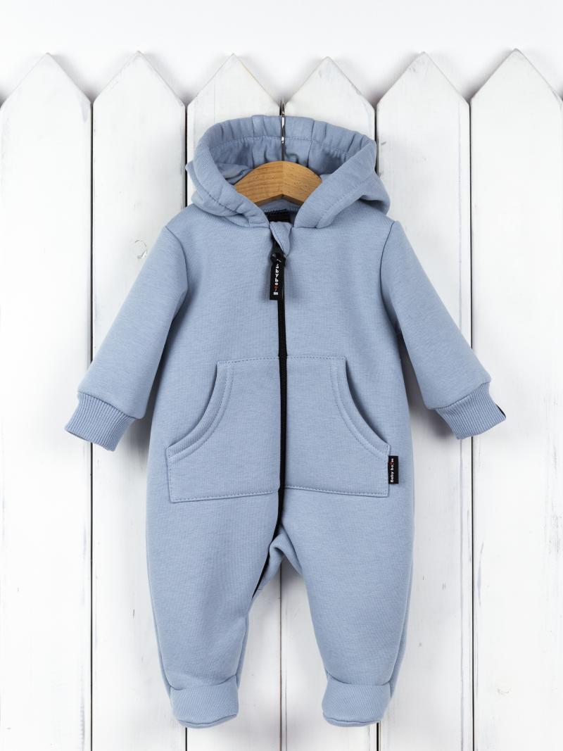 картинка Комбинезон для мальчика Baby Boom К183/29-Ф Серо-голубой от магазина детских товаров ALiSa