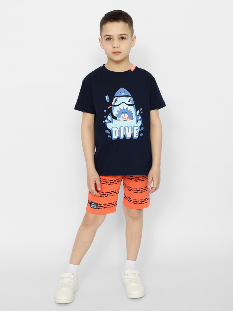 картинка Комплект для мальчика Cherubino CSKB 90180-41-370 Темно-синий от магазина детских товаров ALiSa