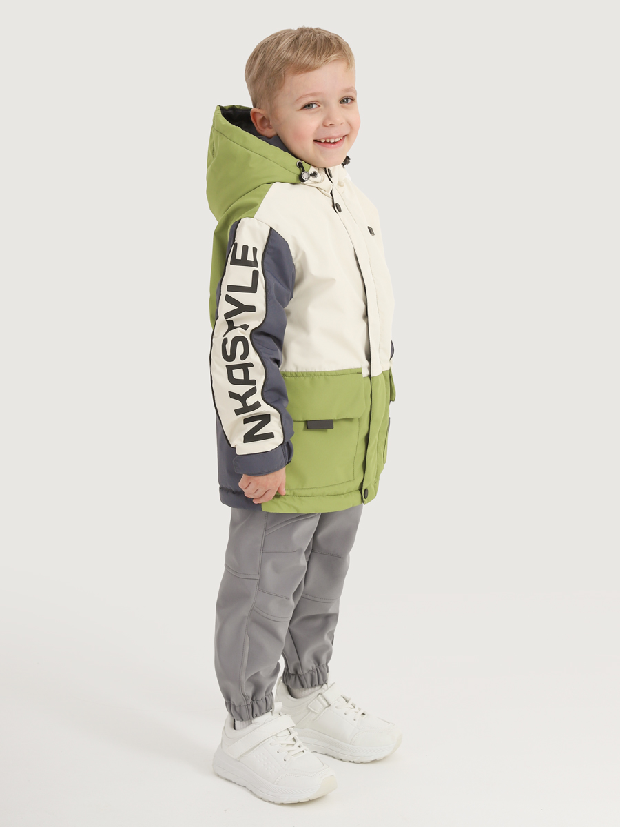 картинка Куртка утеплённая для мальчика NIKASTYLE 4м4325 Кешью лайм от магазина детских товаров ALiSa