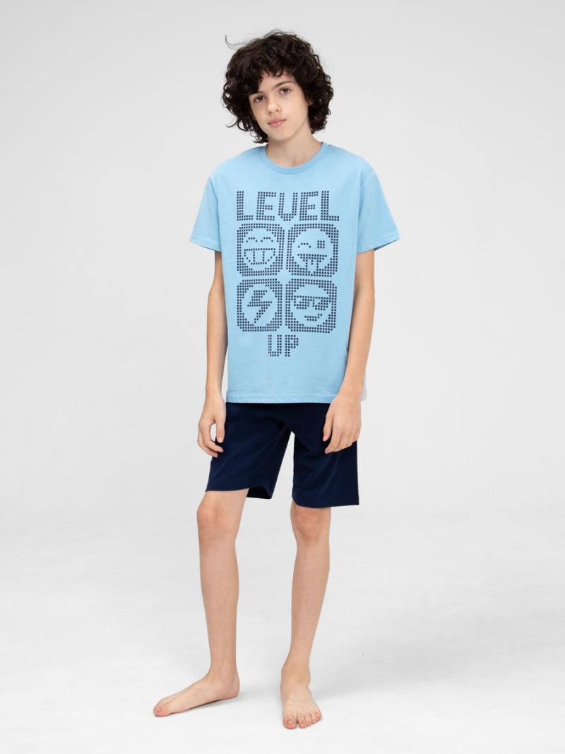 картинка Пижама для мальчика CWJB 50141-43 Голубой от магазина детских товаров ALiSa