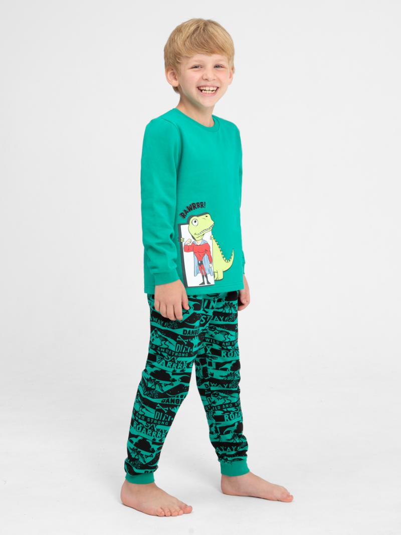 картинка Пижама для мальчика Cherubino CWKB 50139-37 Зеленый от магазина детских товаров ALiSa