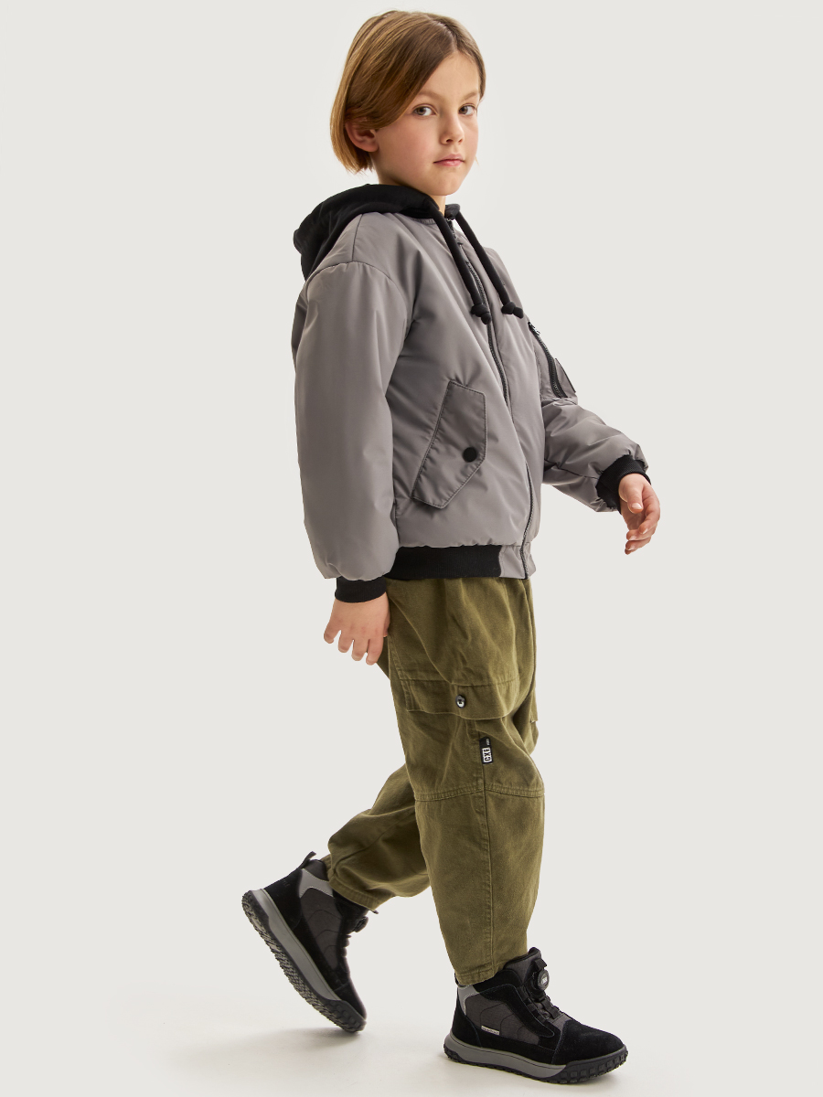 картинка Куртка утеплённая для мальчика NIKASTYLE 4м5525 Серый от магазина детских товаров ALiSa