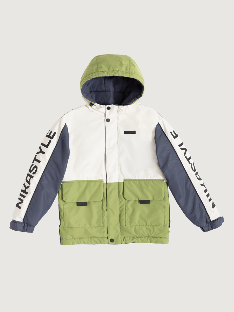 картинка Куртка утеплённая для мальчика NIKASTYLE 4м4325 Кешью лайм от магазина детских товаров ALiSa
