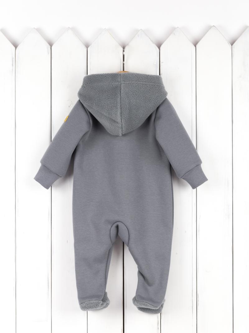 картинка Комбинезон с капюшоном Baby Boom К350/7-Ф Soft Серый от магазина детских товаров ALiSa