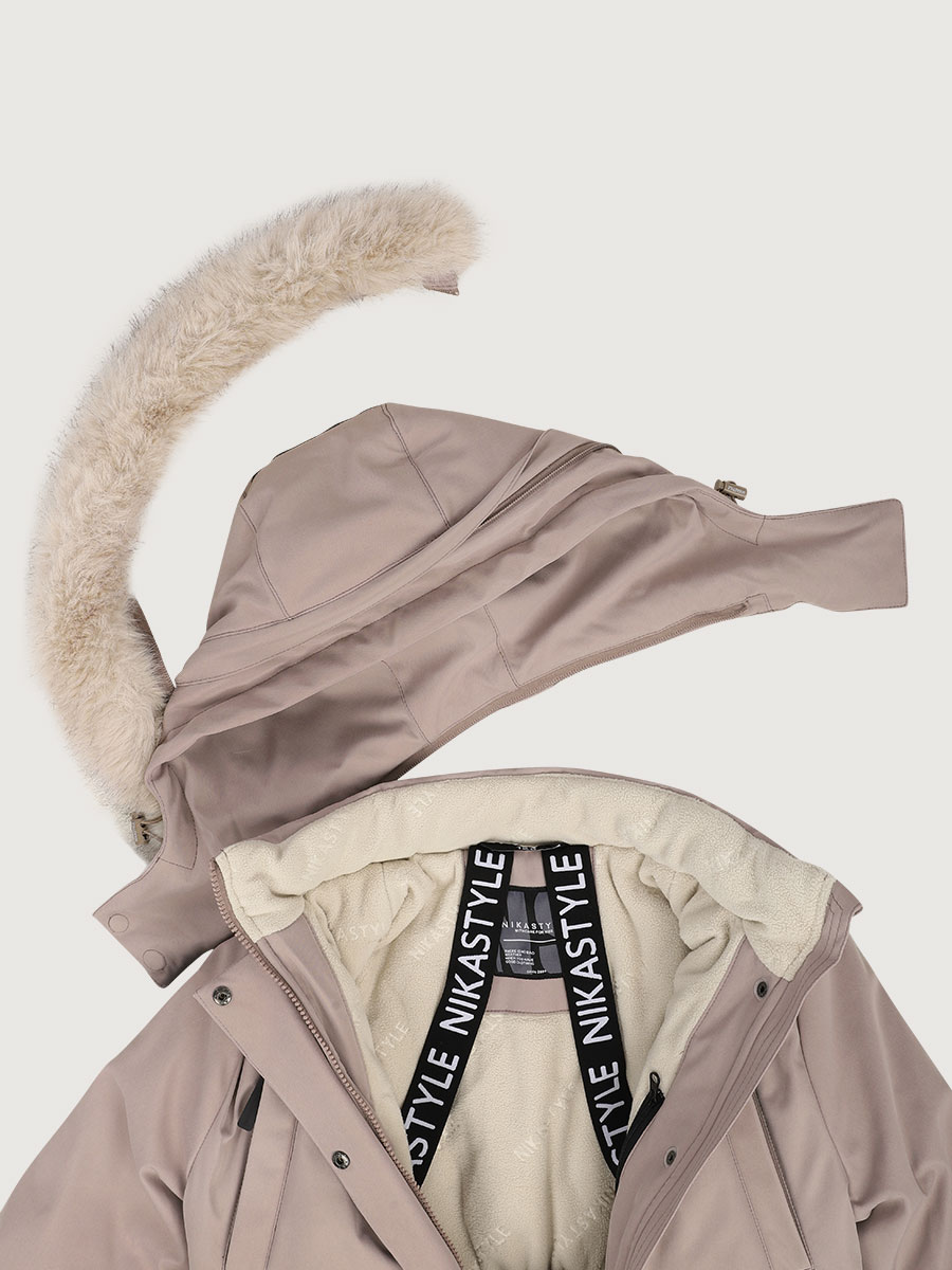 картинка Парка для девочки NIKASTYLE 5з8025 Какао от магазина детских товаров ALiSa