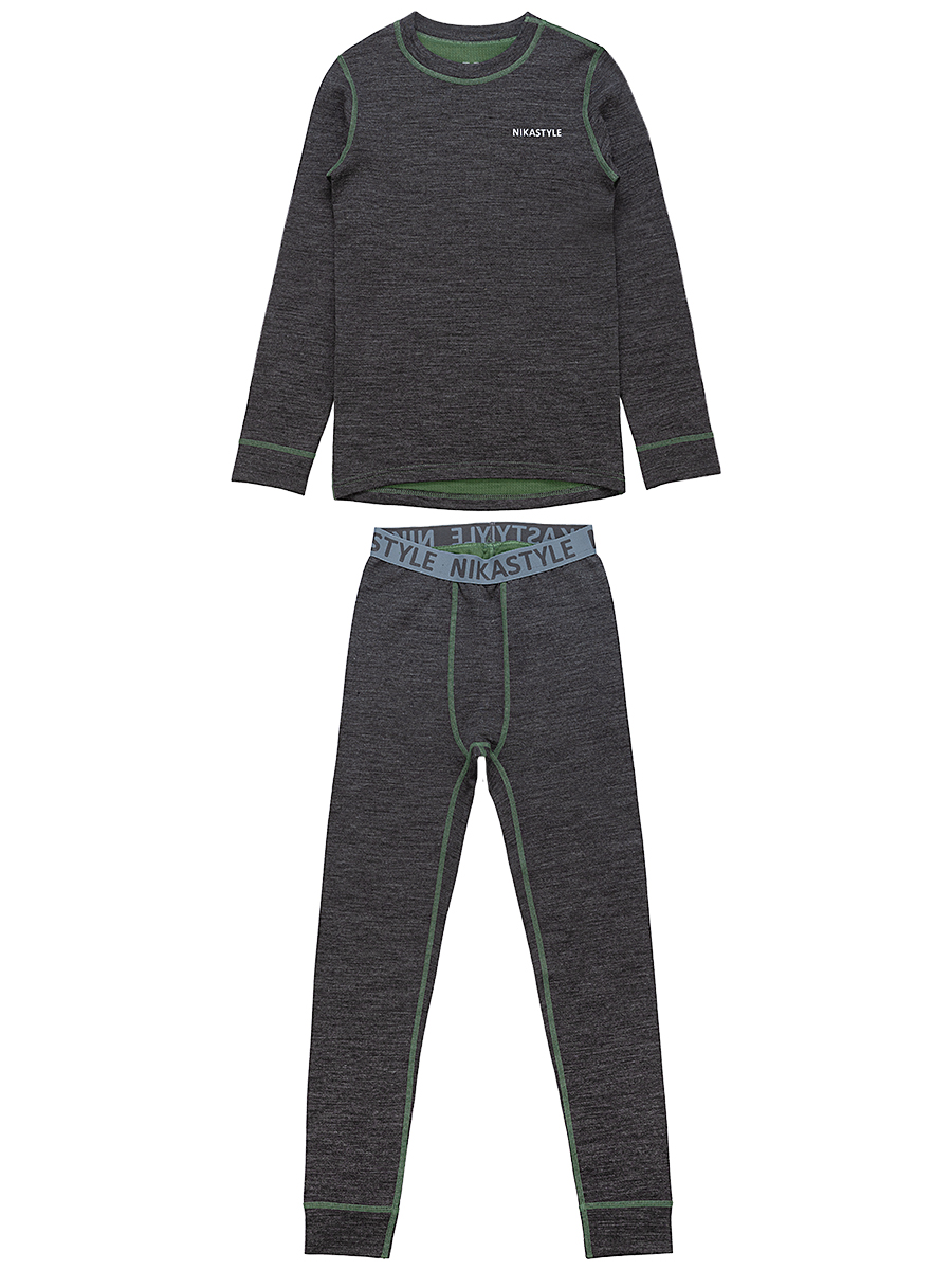 картинка Комплект термо-белья NIKASTYLE 7т11125 Темно-серый меланж от магазина детских товаров ALiSa