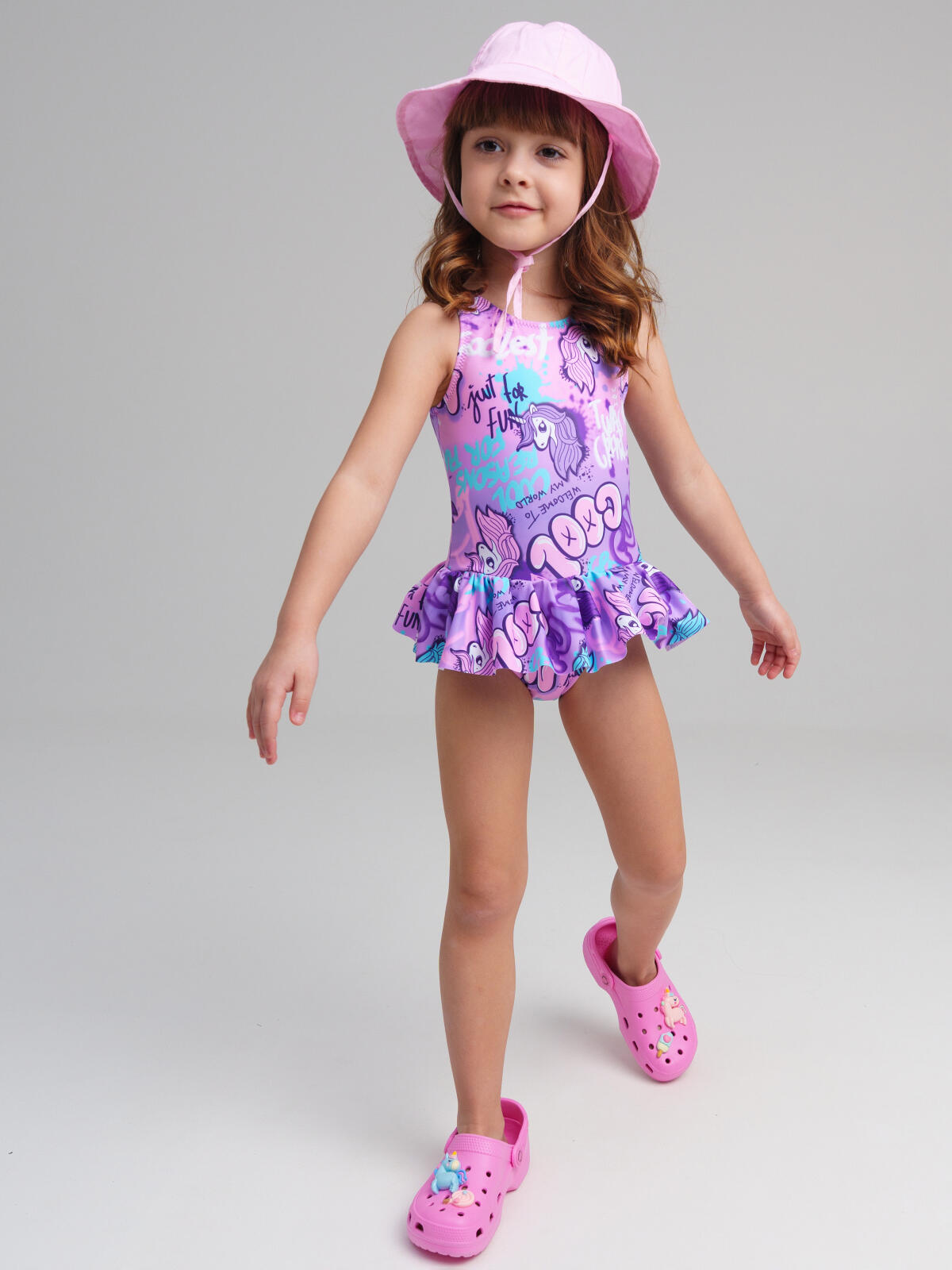 картинка Панама текстильная для девочки PL 12522067 Светло-розовый от магазина детских товаров ALiSa