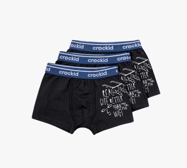 картинка Трусы для мальчика Crockid К 1967-3 черный от магазина детских товаров ALiSa