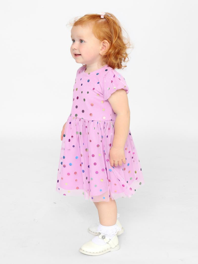 картинка Платье для девочки Cherubino CWNG 63628-45 Лаванда от магазина детских товаров ALiSa