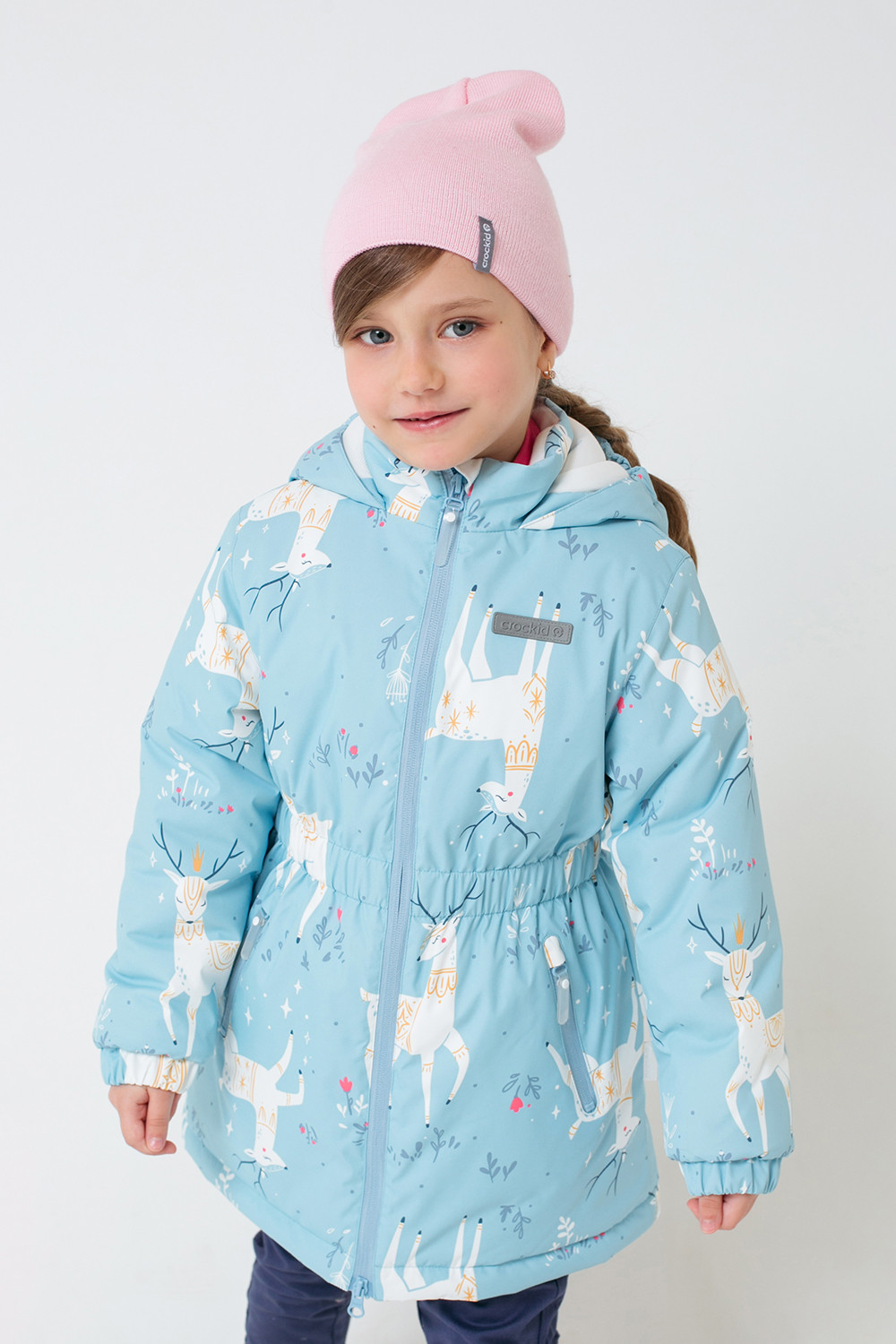 картинка Куртка зимняя для девочек Crockid ВК 38058/н/1 УЗГ от магазина детских товаров ALiSa