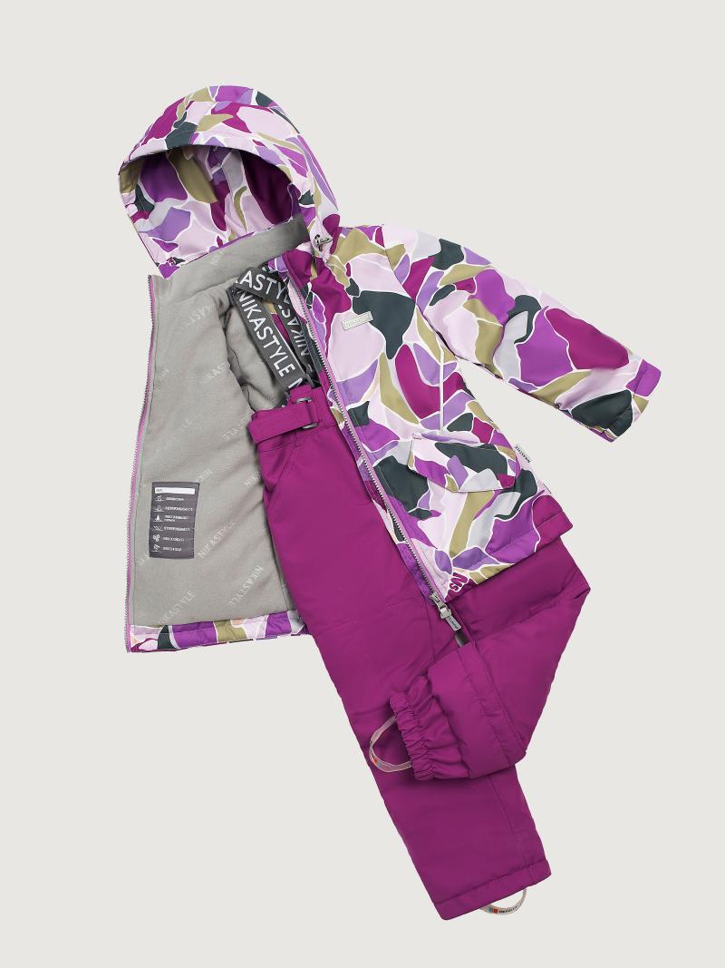 картинка Комплект утеплённый для девочки NIKASTYLE 7м1425 Цикламен Брусника от магазина детских товаров ALiSa