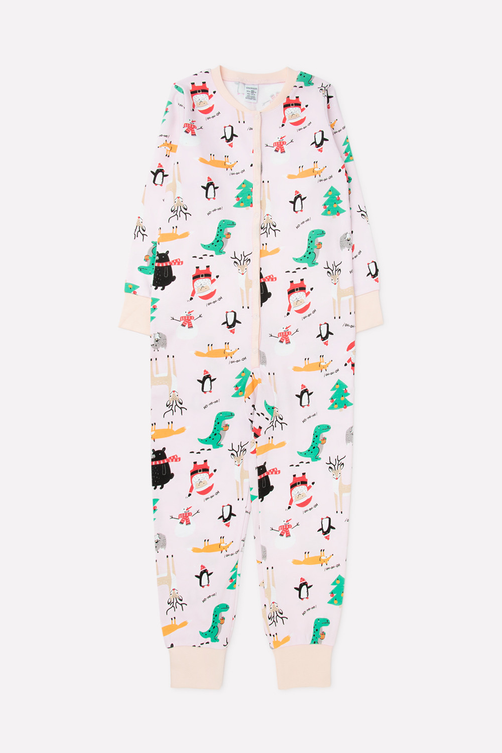 картинка Комбинезон детский Crockid К 6180 праздничный микс на бледно-персиковом от магазина детских товаров ALiSa