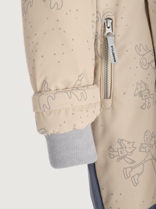 картинка Комбинезон для девочки NIKASTYLE 8з0425 Латте Серый от магазина детских товаров ALiSa