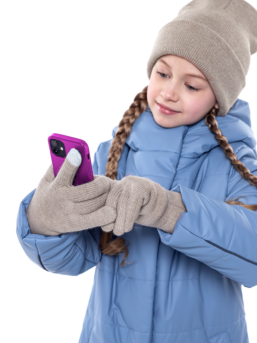 картинка Перчатки для девочки NIKASTYLE NS 15з17224 Беж от магазина детских товаров ALiSa