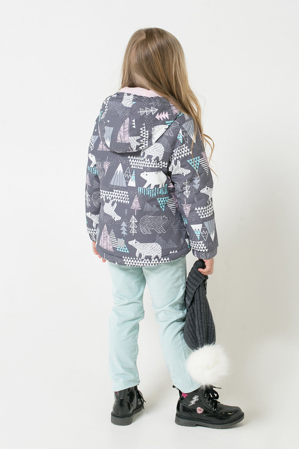 картинка Куртка зимняя для девочки Crockid ВК 38049/н/2 ГР от магазина детских товаров ALiSa