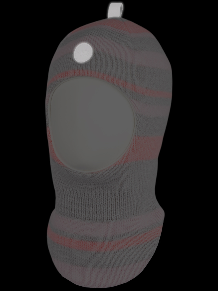 картинка Балаклава утепленная для девочки NIKASTYLE 10з15224 Серый розовый от магазина детских товаров ALiSa