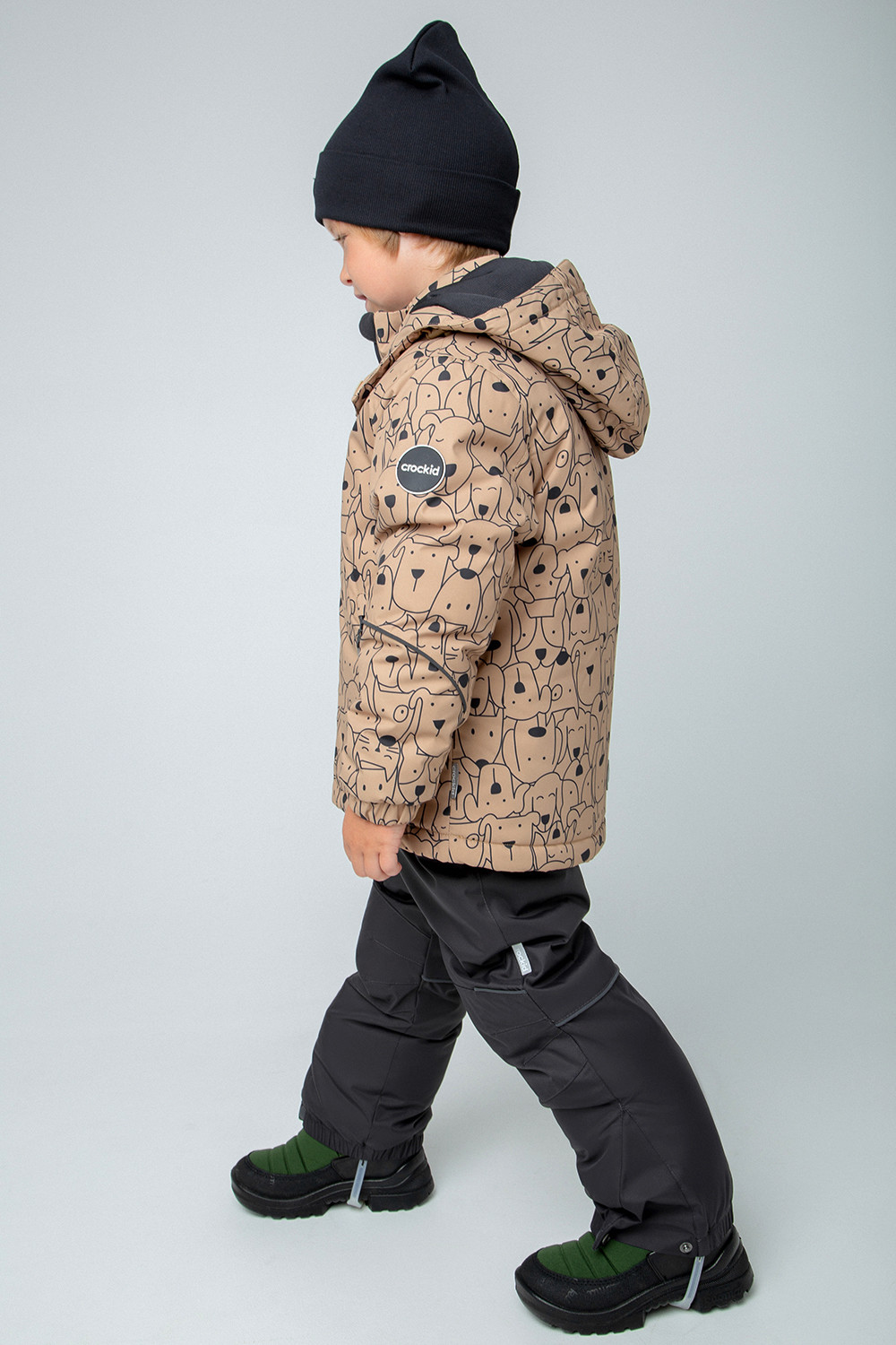 картинка Куртка зимняя для мальчика Crockid ВК 36075/н/2 ГР от магазина детских товаров ALiSa