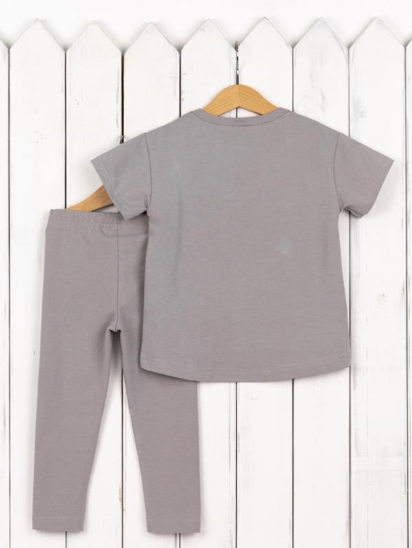 картинка Комплект для девочки Baby Boom КД554/3-К Светло-серый Мишка от магазина детских товаров ALiSa