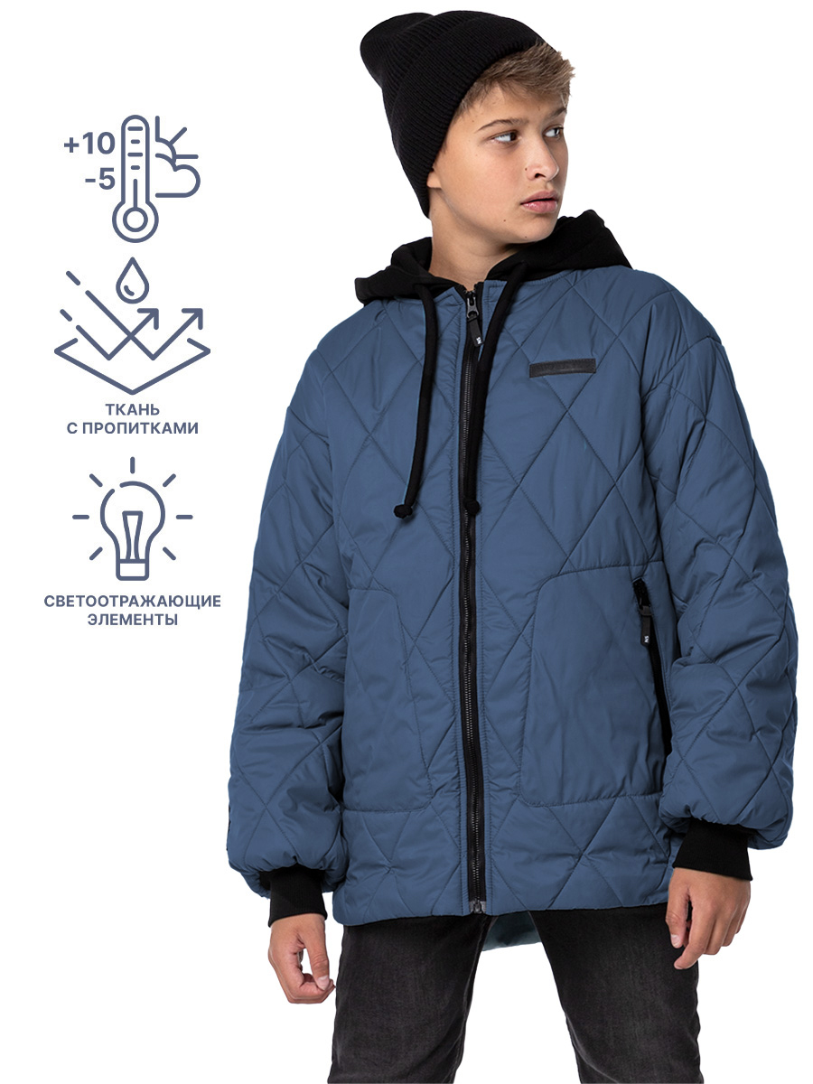 картинка Куртка утепленная для мальчика NIKASTYLE 4м6524 джинс от магазина детских товаров ALiSa