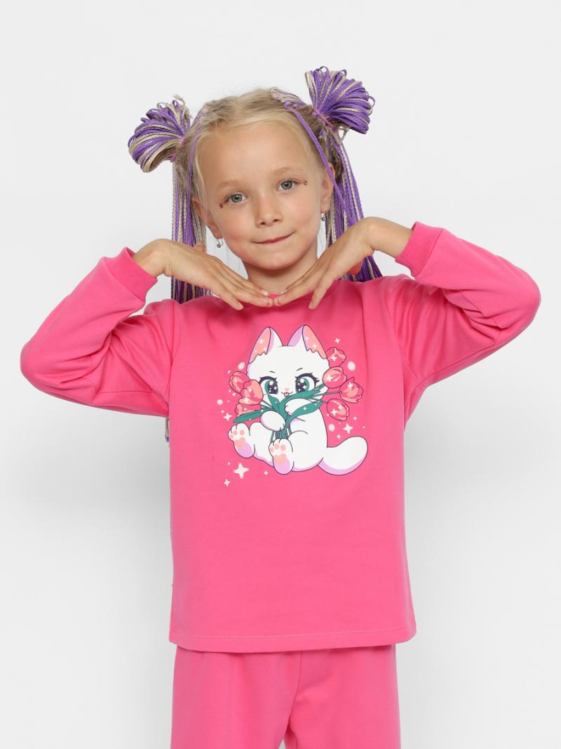 картинка Пижама для девочки Cherubino CWKG 50152-46 Циклама от магазина детских товаров ALiSa