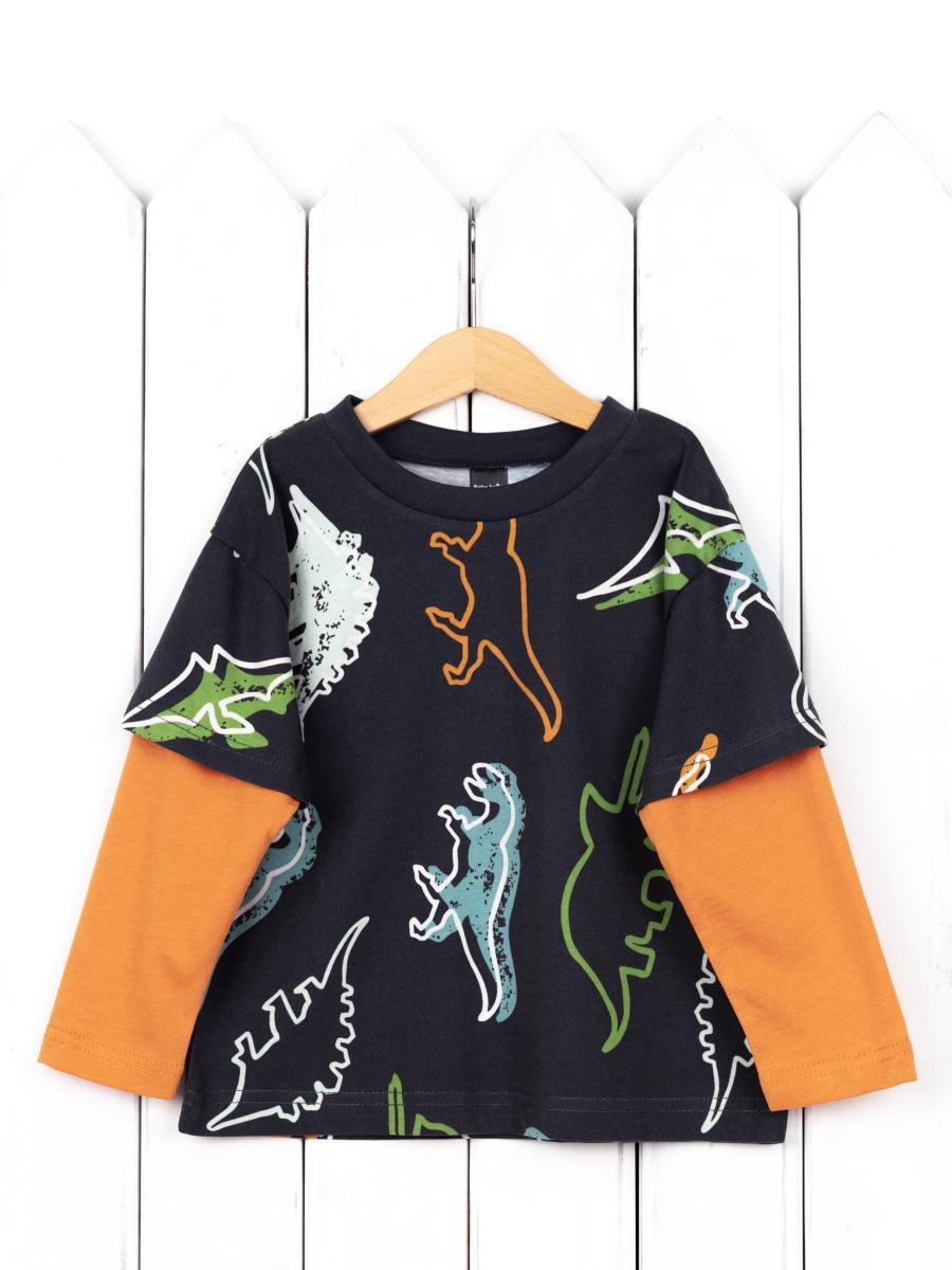 картинка Лонгслив для мальчика Baby Boom Ф131/2-К Дино Б116 от магазина детских товаров ALiSa