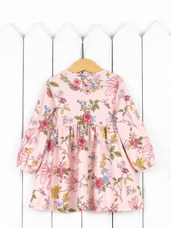 картинка Платье для девочки Baby Boom С241/1-И Цветы Ар-Нуво на розовом я724 от магазина детских товаров ALiSa
