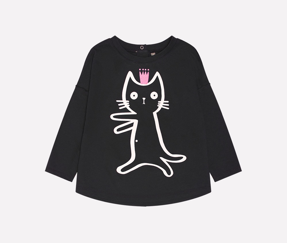 картинка Джемпер для девочки Crockid КР 300756 черный к213 от магазина детских товаров ALiSa