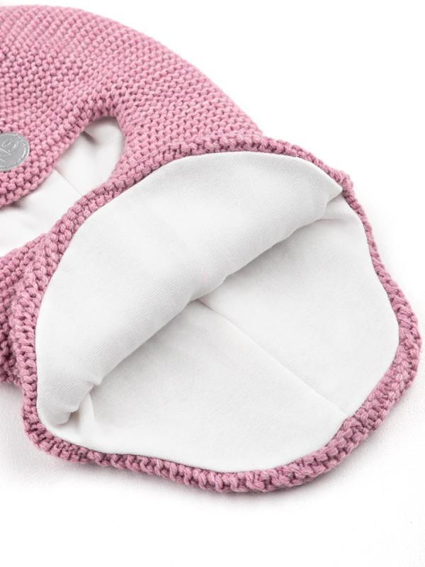 картинка Балаклава утепленная для девочки NIKASTYLE 10з15325 Сухая роза от магазина детских товаров ALiSa