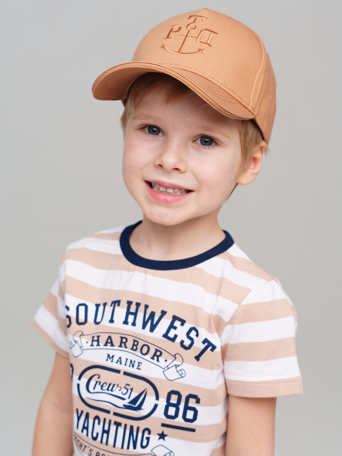 картинка Кепка текстильная для мальчика PL 12512101 Бежевый от магазина детских товаров ALiSa