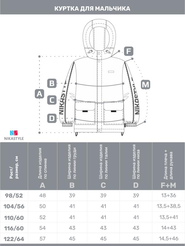 картинка Куртка утеплённая для мальчика NIKASTYLE 4м4325 Графит джинс от магазина детских товаров ALiSa