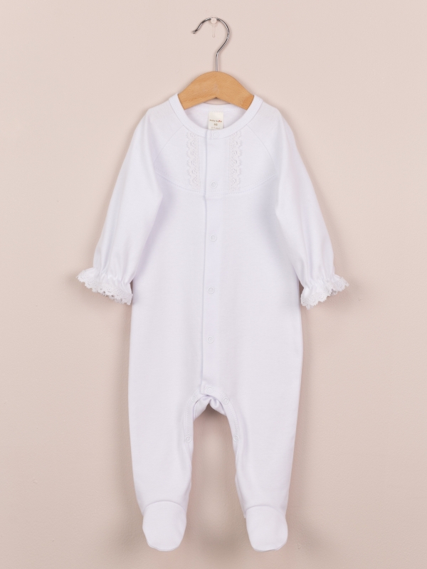 картинка Комбинезон для девочки Baby Boom К406/1-И Белый я737 от магазина детских товаров ALiSa