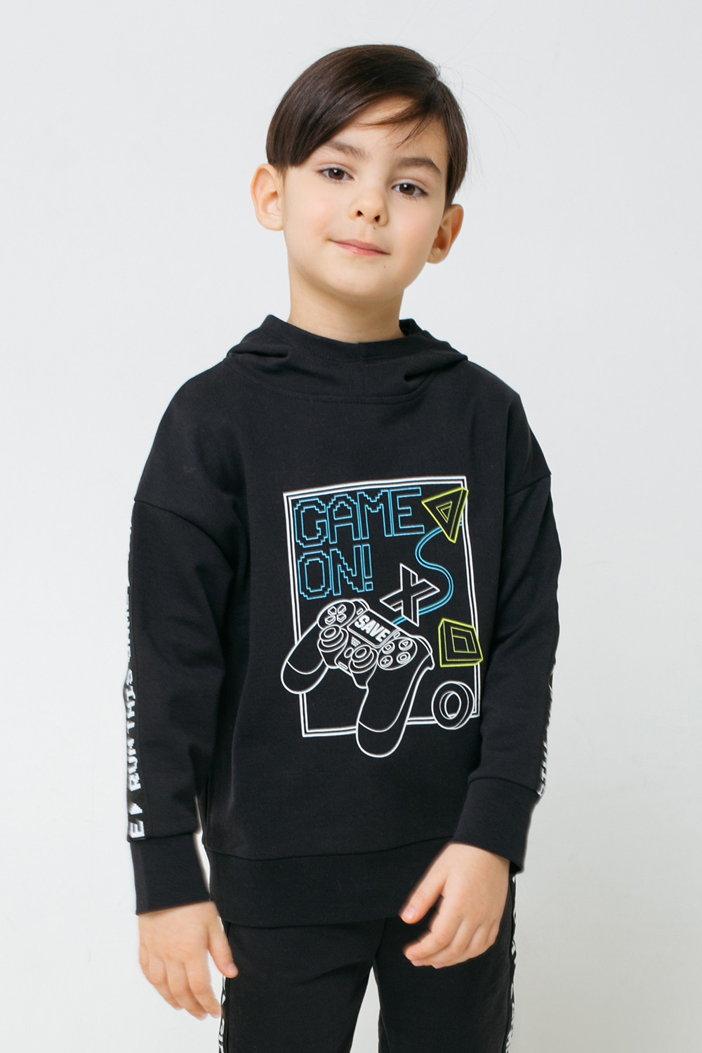 картинка Джемпер для мальчика Crockid К 301396 черный к1271 от магазина детских товаров ALiSa