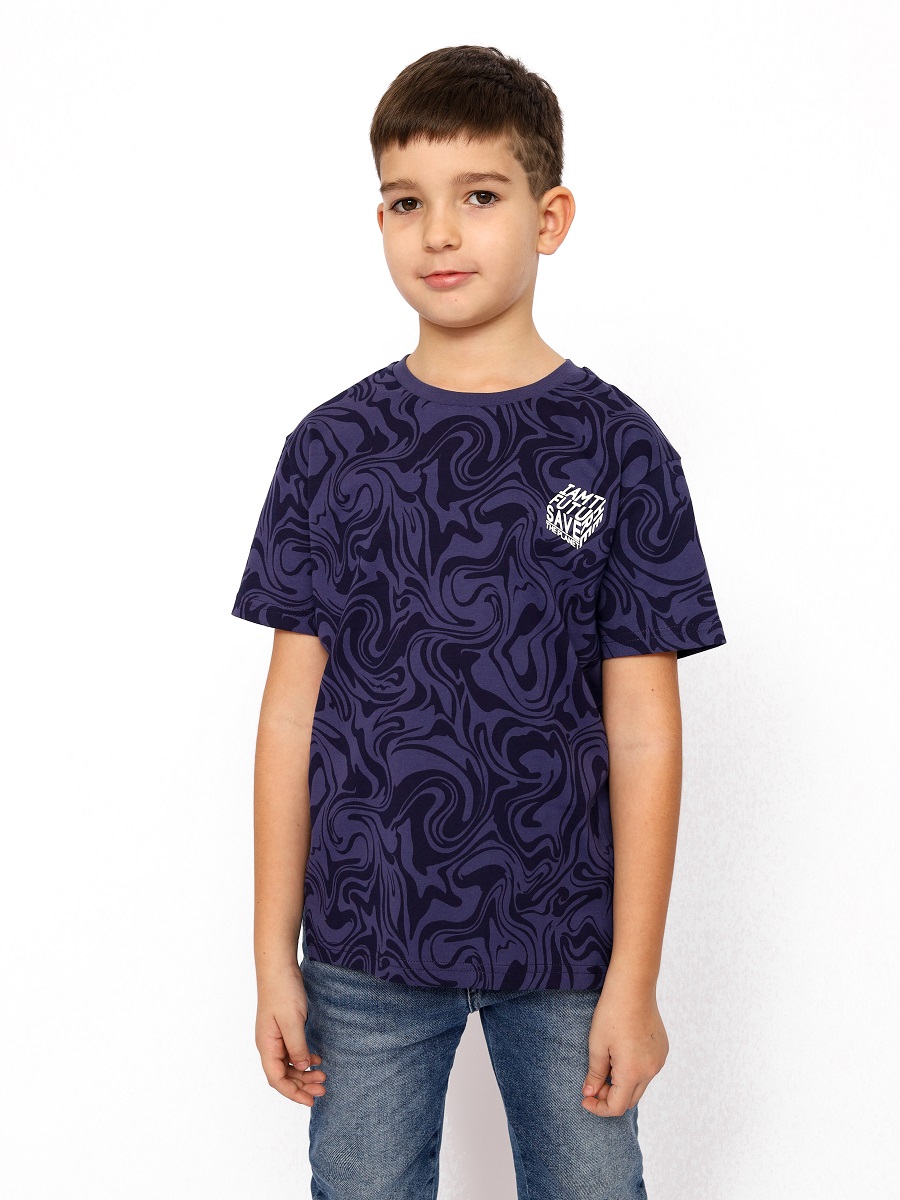 картинка Футболка для мальчика CWJB 63344-41-341 Темно-синий от магазина детских товаров ALiSa
