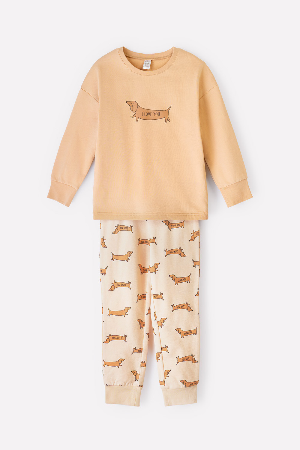 картинка Пижама детская Crockid К 1577 итальянский песок, таксы от магазина детских товаров ALiSa