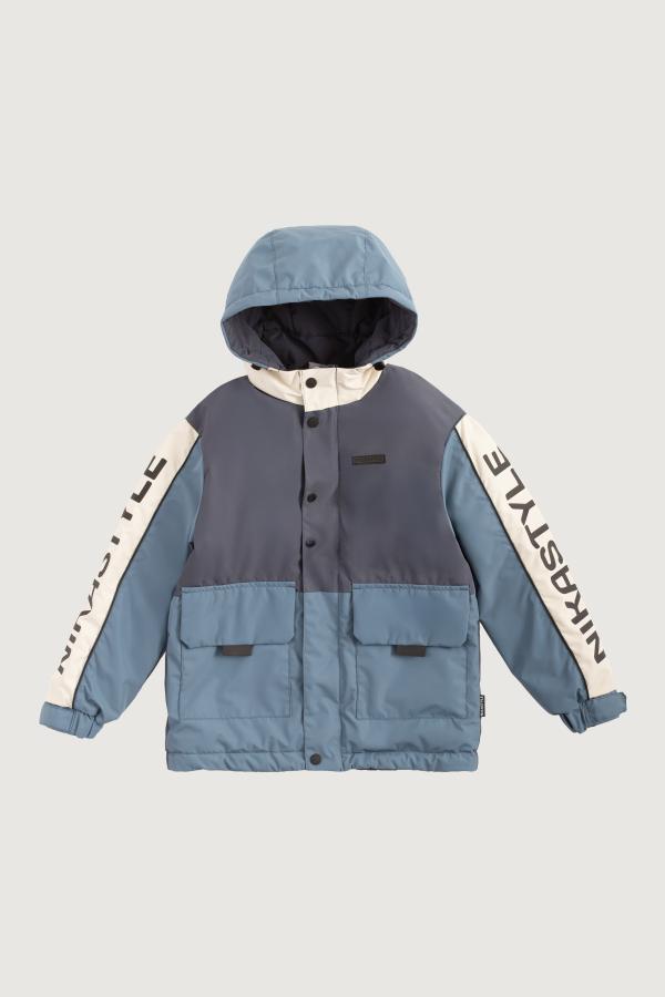 картинка Куртка утеплённая для мальчика NIKASTYLE 4м4325 Графит джинс от магазина детских товаров ALiSa