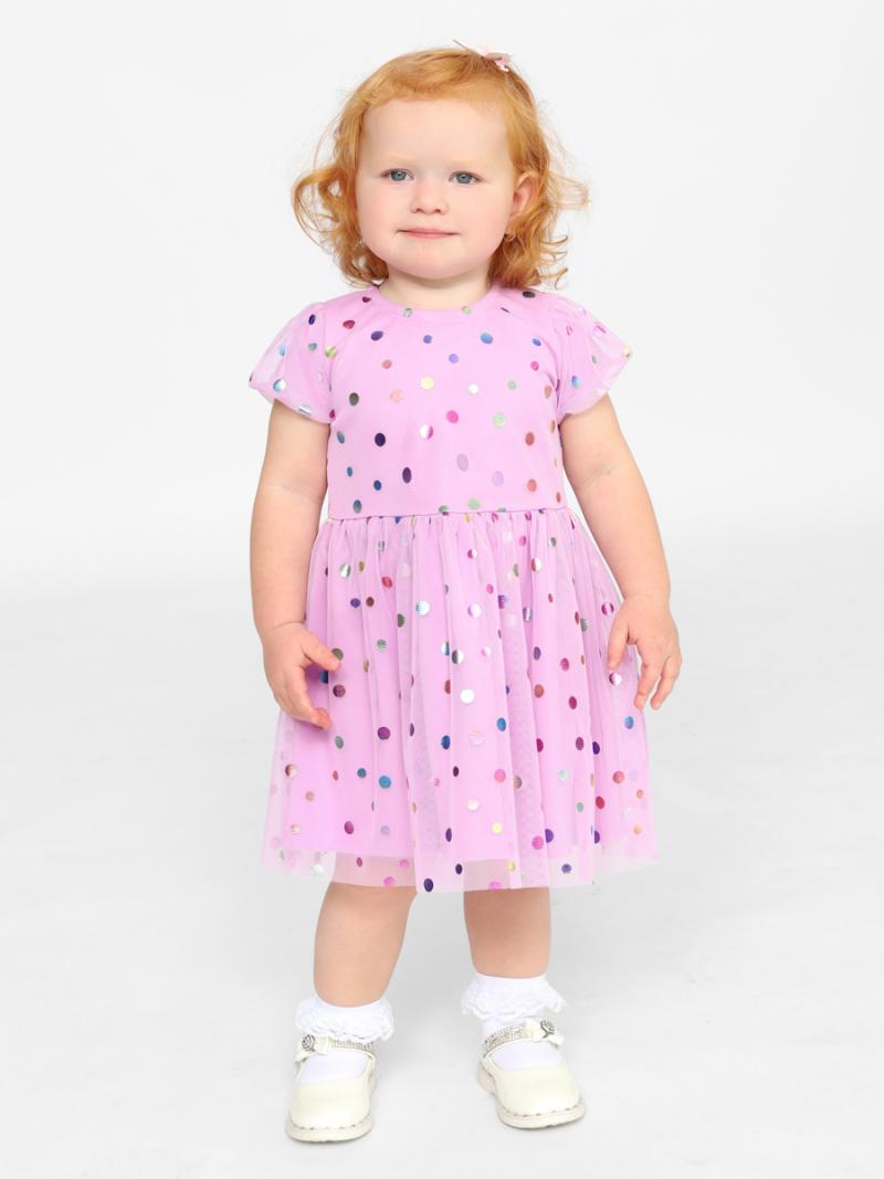картинка Платье для девочки Cherubino CWNG 63628-45 Лаванда от магазина детских товаров ALiSa