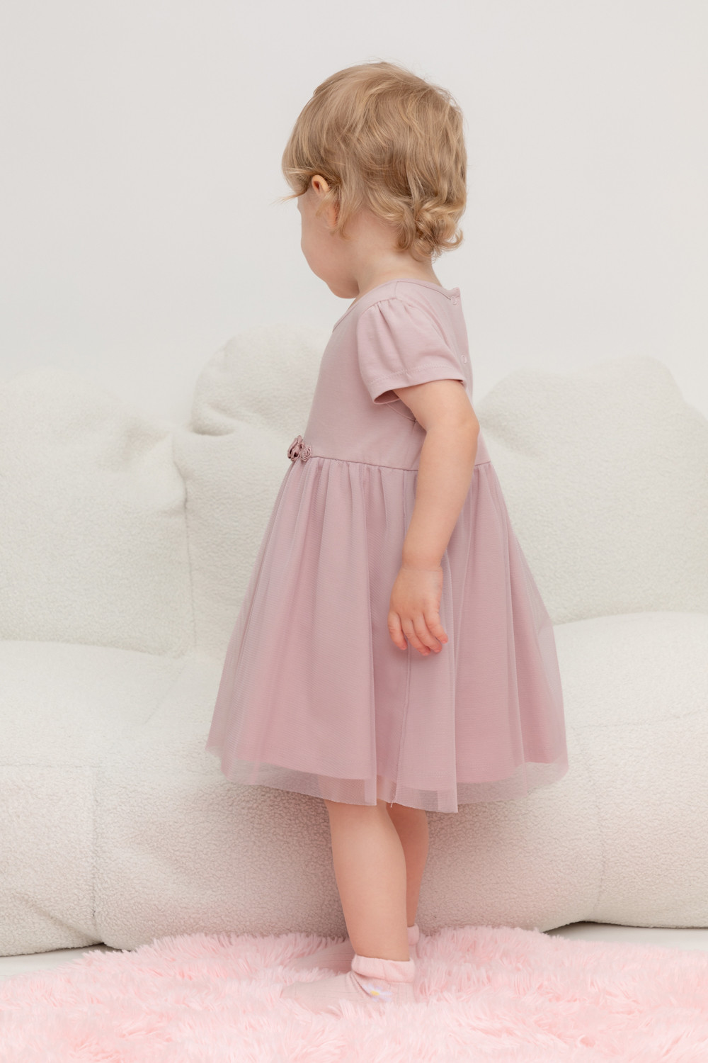картинка Платье для девочки Crockid КР 5858 розово-сиреневый к447 от магазина детских товаров ALiSa