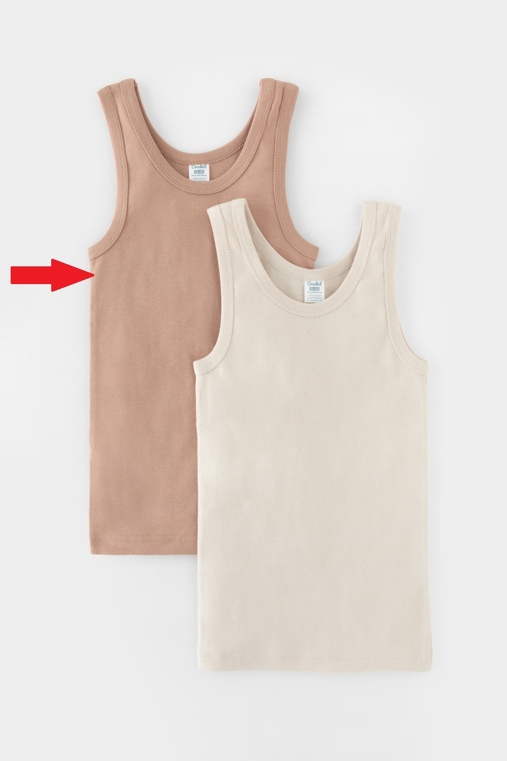 картинка Майка для мальчика Crockid К 1182-2 песок бежевый (песок) от магазина детских товаров ALiSa